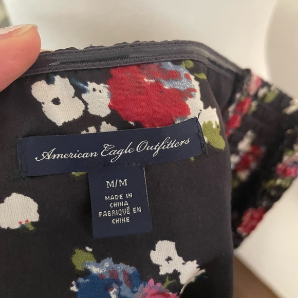 American Eagle strapless floral top women’s M - Picture 8 of 9